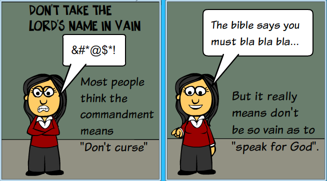 What Does It Mean To Take God s Name In Vain Church Of The Modern Deist